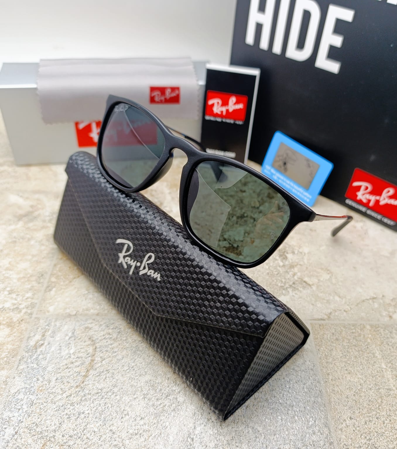 RAYBAN P CHRIS NEGRO VERDE+ESTUCHE3A